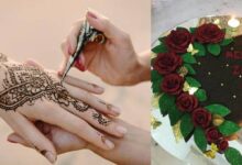 عکس عمومی از مراسم حنابندان ایرانی با تزئینات سنتی